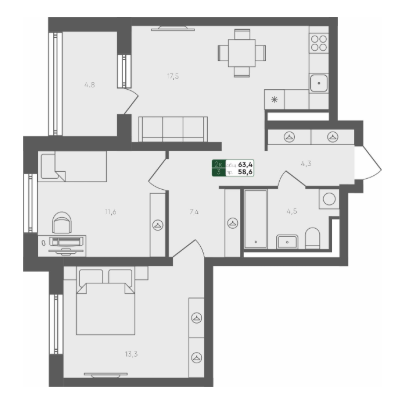 Планировка Пушкино