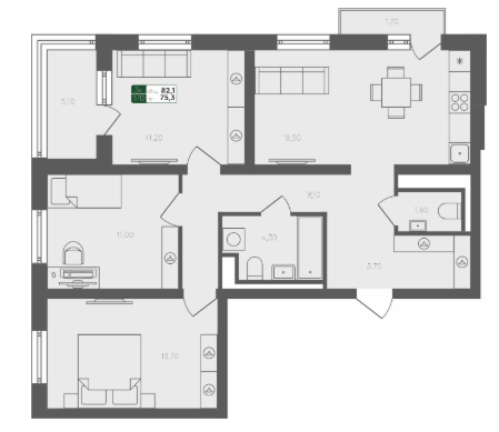 Планировка Пушкино