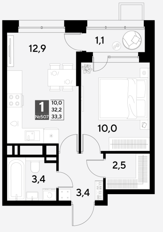 Планировка Снегири