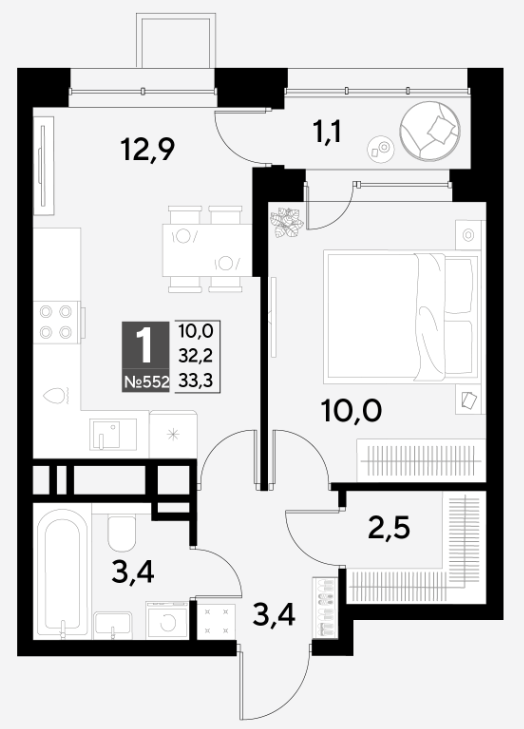 Планировка Снегири