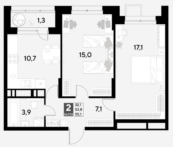 Планировка Снегири