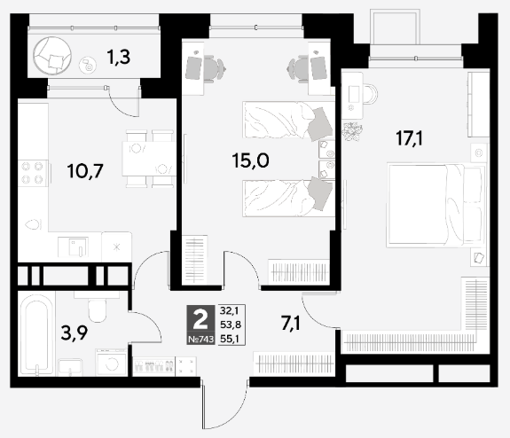 Планировка Снегири