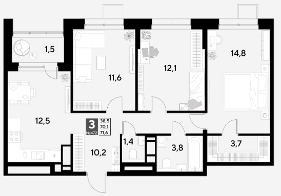 Планировка Снегири
