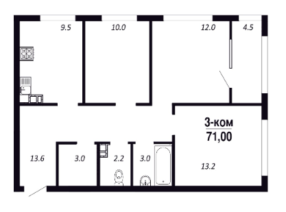 Планировка ПАРК-квартал Королёв