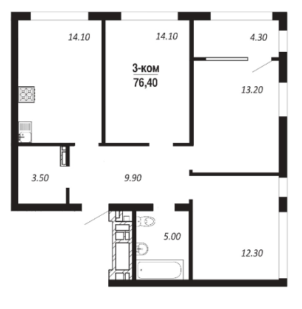 Планировка ПАРК-квартал Королёв