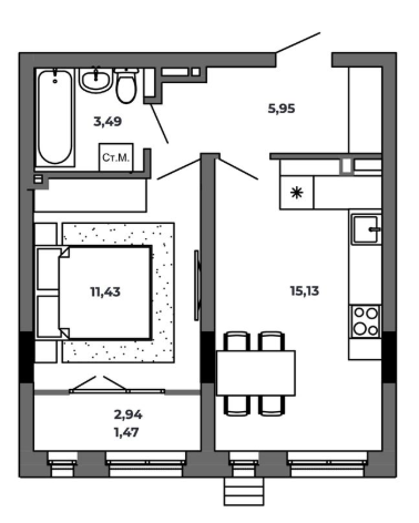 Планировка Красный Пахарь