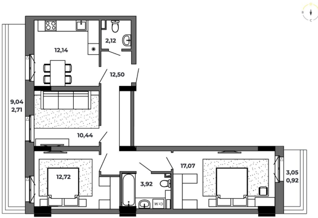 Планировка Красный Пахарь
