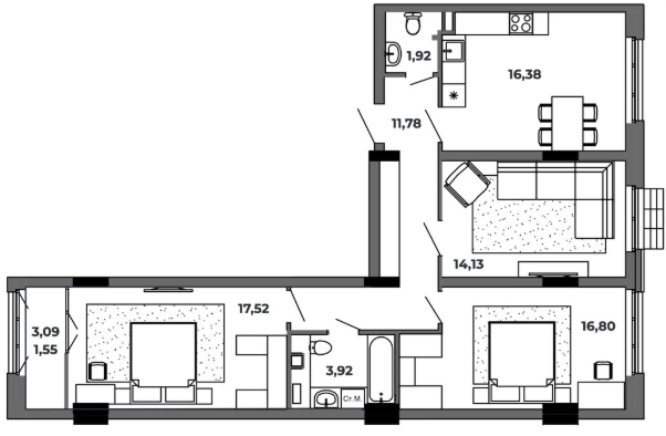 Планировка Красный Пахарь