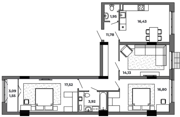 Планировка Красный Пахарь