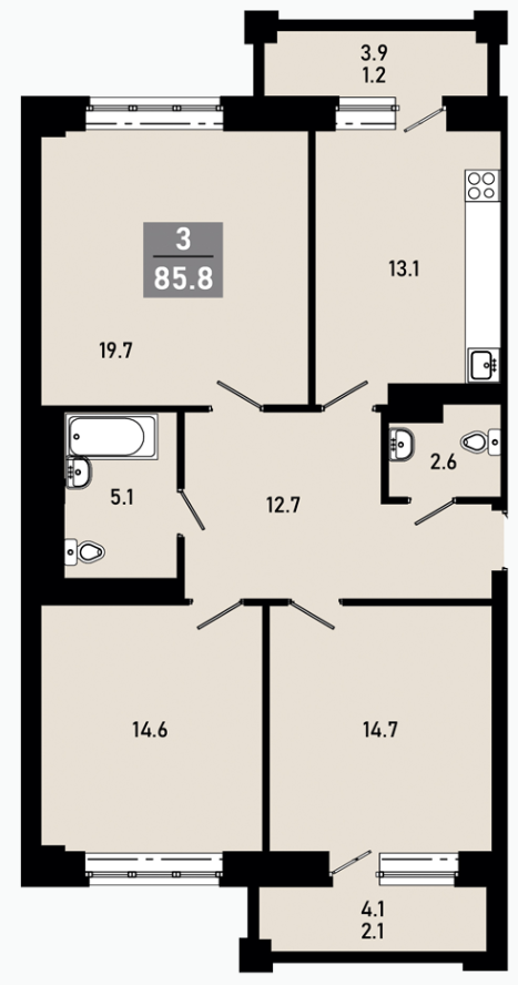 Планировка Гармония