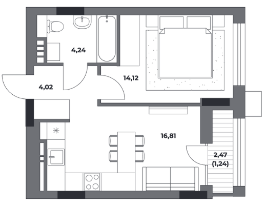 Планировка Клубный дом на Пушкина
