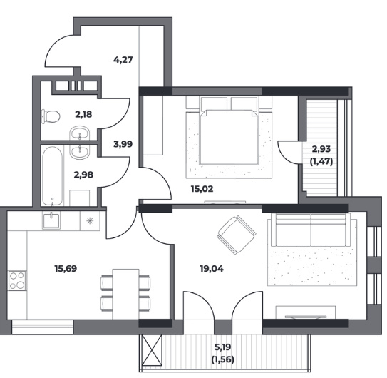 Планировка Клубный дом на Пушкина