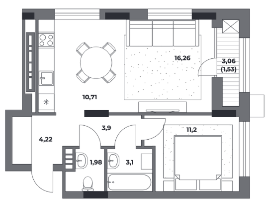 Планировка Клубный дом на Пушкина