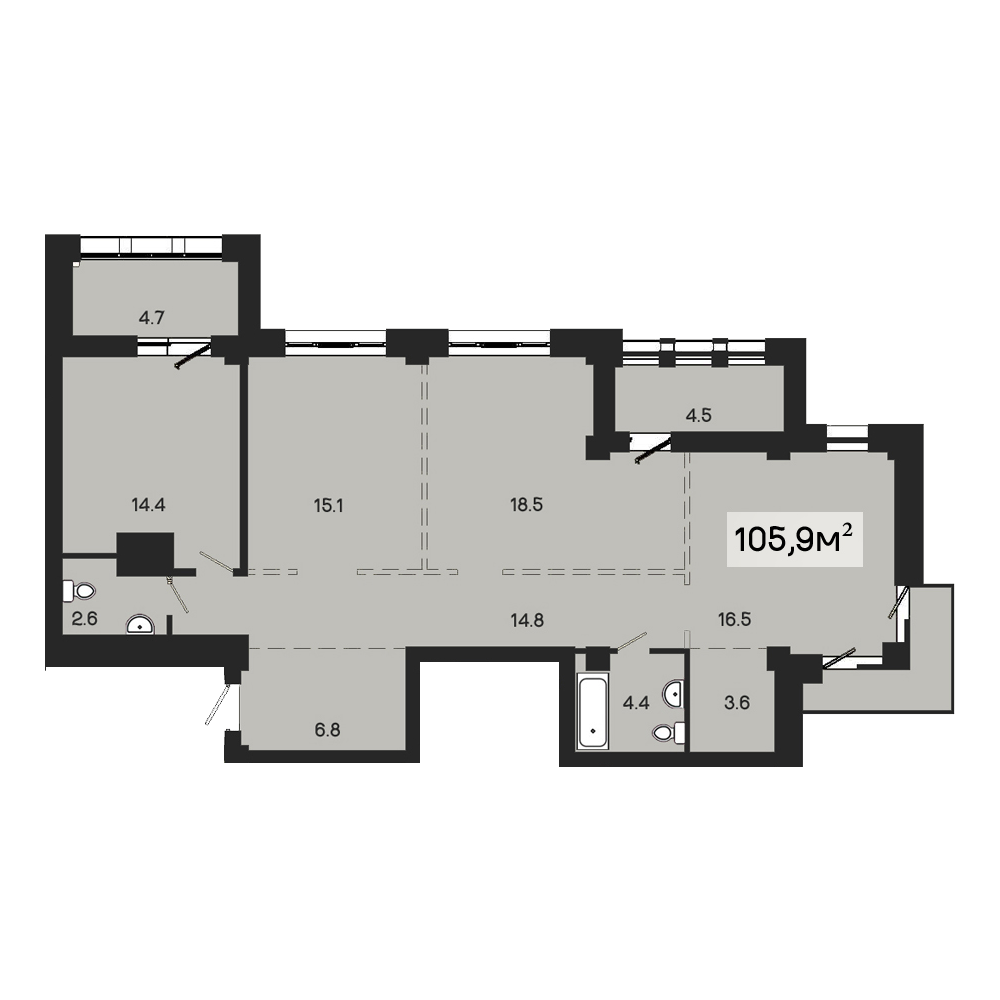 Планировка Золотой Парус