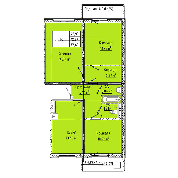 Планировка Дом на 3-й Любинской