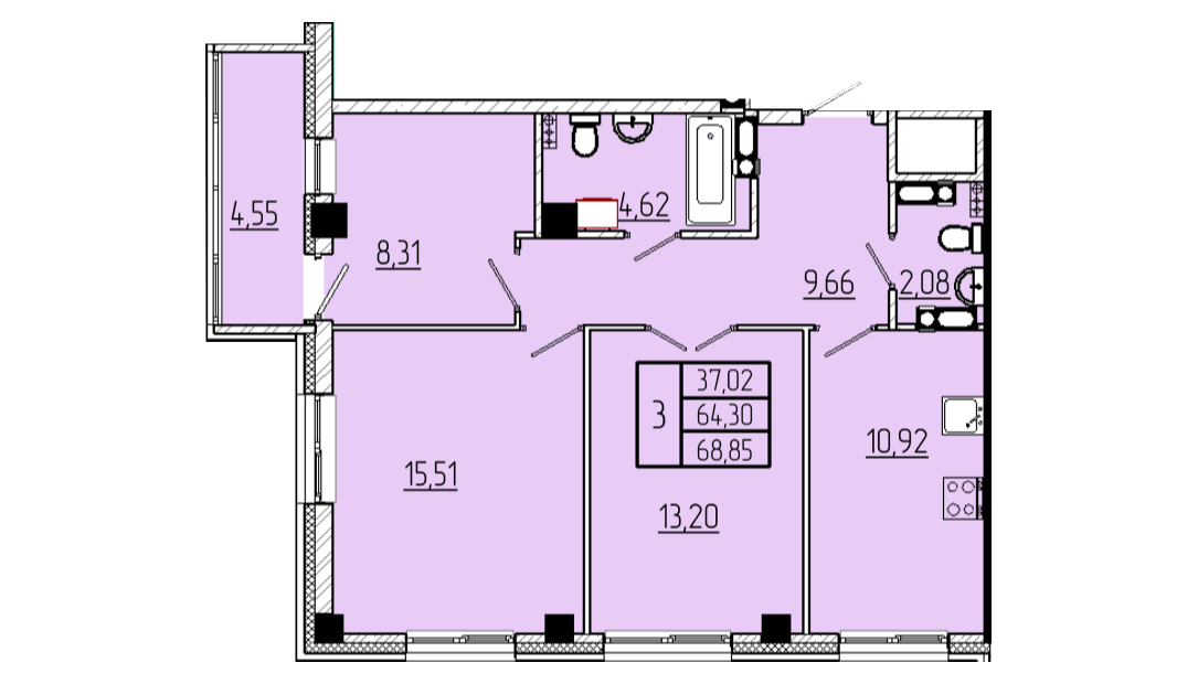 Планировка Волгоградская Звезда