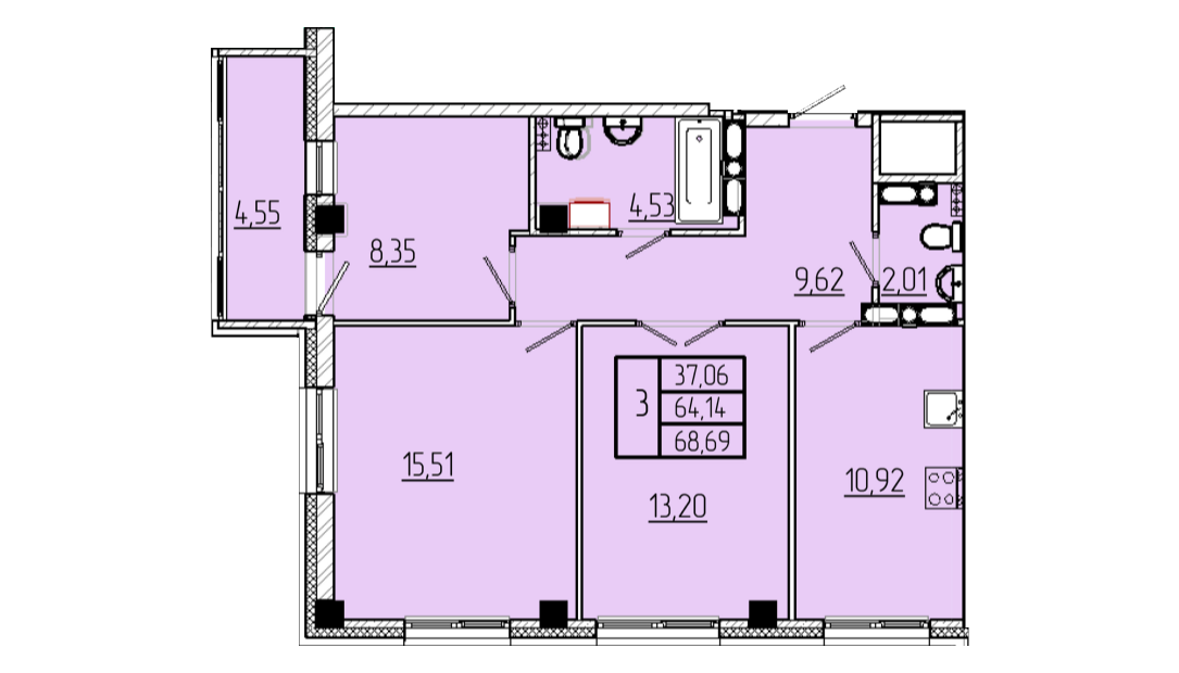 Планировка Волгоградская Звезда