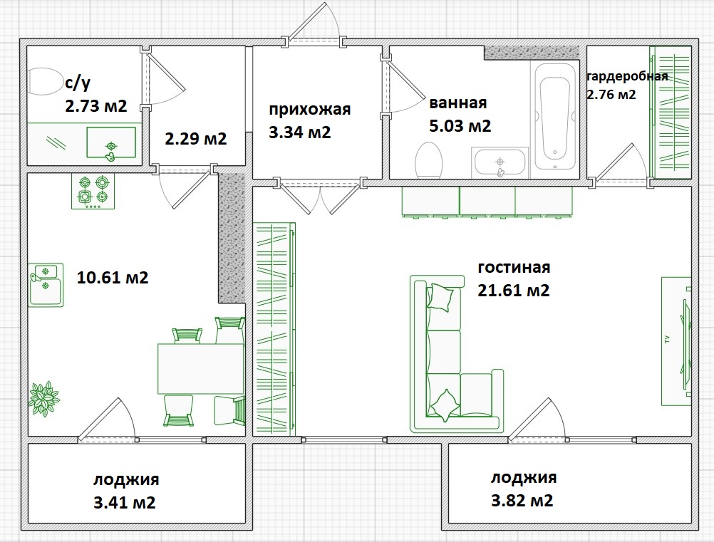 Планировка Регата