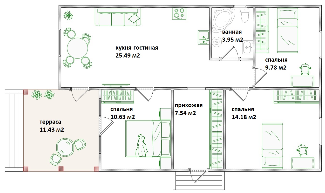 Планировка Каркасные дома