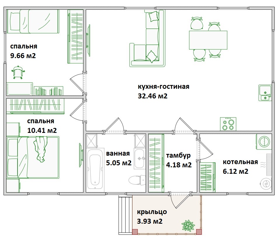 Планировка Каркасные дома