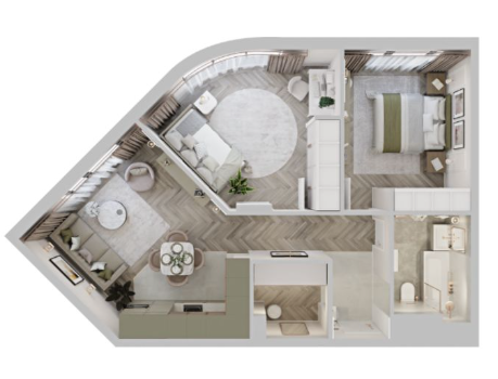 Планировка Центр-парк на Волочаевской