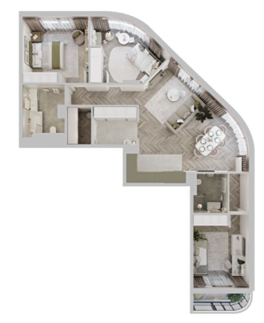 Планировка Центр-парк на Волочаевской