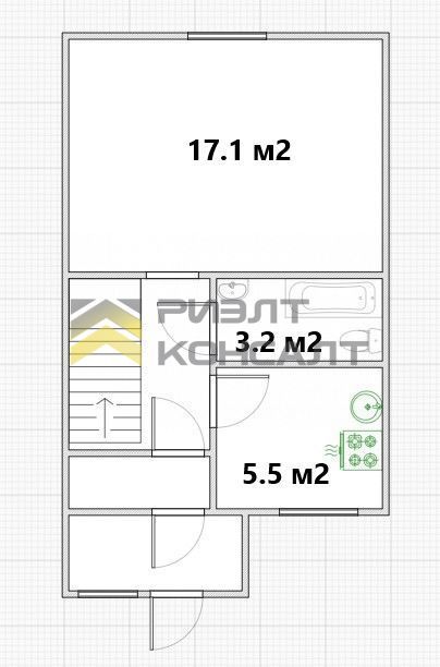 3-комн. квартира, Вторичка, 65м², 2/2 этаж миниатюра 32