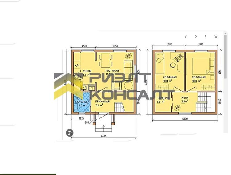 Дом, 57м², 10 соток, 2 этажа, 2 комн., стены: Металл миниатюра 4