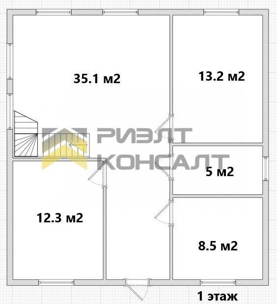 Дом, 153.70м², 12 соток, 2 этажа, 4 комн., стены: Кирпич миниатюра 11