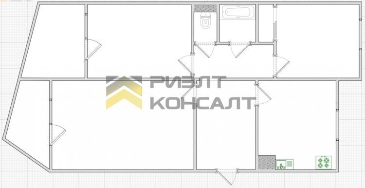 3-комн. квартира, Вторичка, 63м², 8/10 этаж миниатюра 22