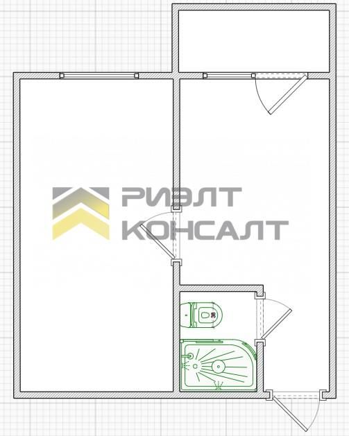 1-комн. квартира, Вторичка, 25м², 4/5 этаж миниатюра 11