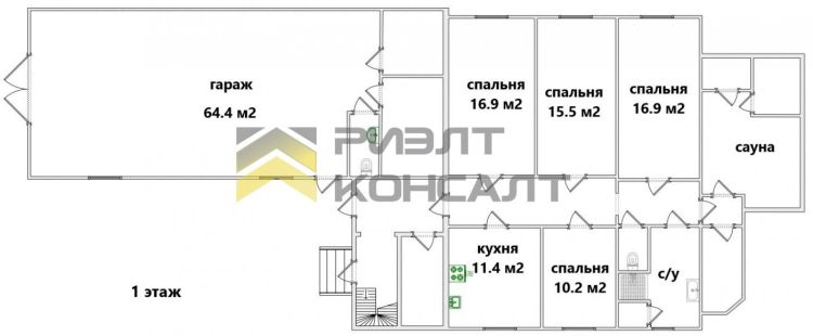 Коттедж, 448м², 5 соток, 2 этажа, 5 комн., стены: Кирпич миниатюра 41