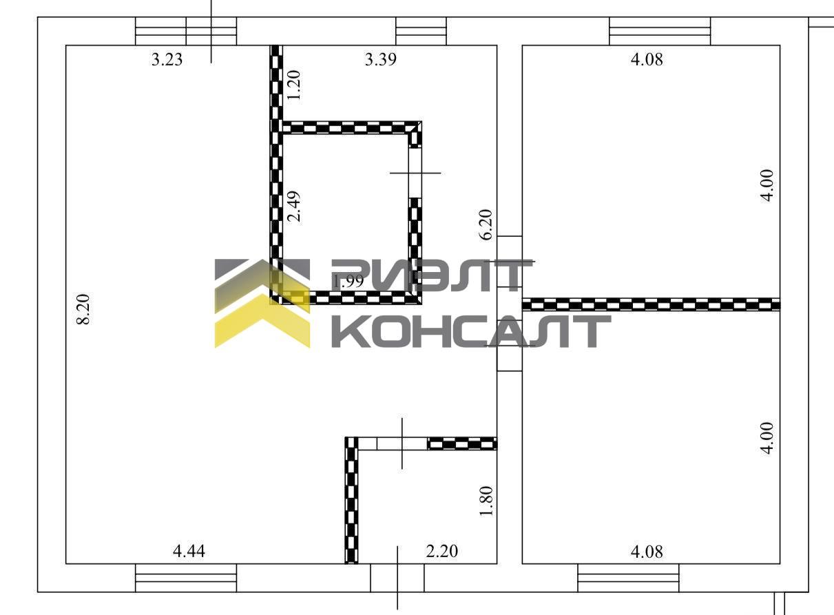 Дом, 94м², 10 соток, 1 этаж, 2 комн., стены: Кирпич миниатюра 25