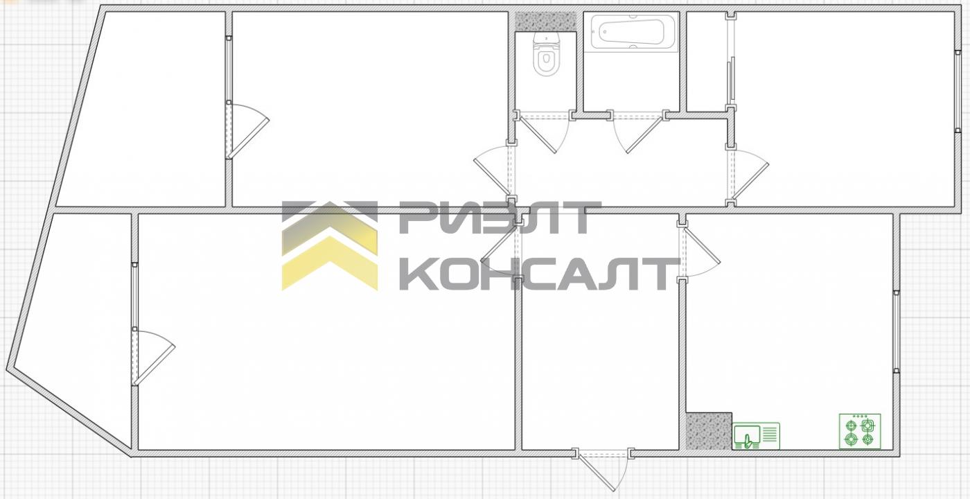 3-комн. квартира, Вторичка, 63м², 8/10 этаж миниатюра 29