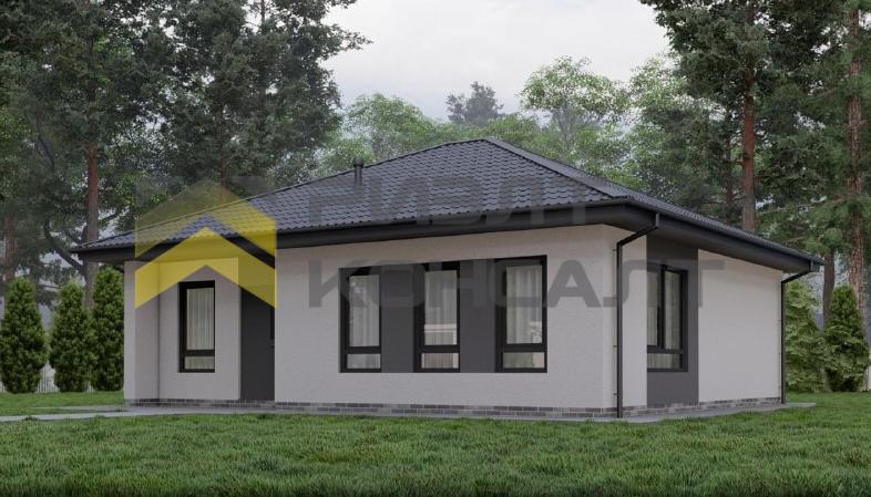 Дом, 96.80м², 8 соток, 1 этаж, 3 комн., стены: Газоблоки