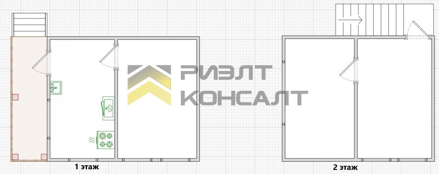 Дача, 56м², 5.50 соток, 2 этажа, 3 комн., стены: Кирпич миниатюра 23