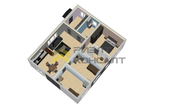 Коттедж, 82м², 6.40 соток, 1 этаж, 4 комн., стены: Газоблоки миниатюра 6