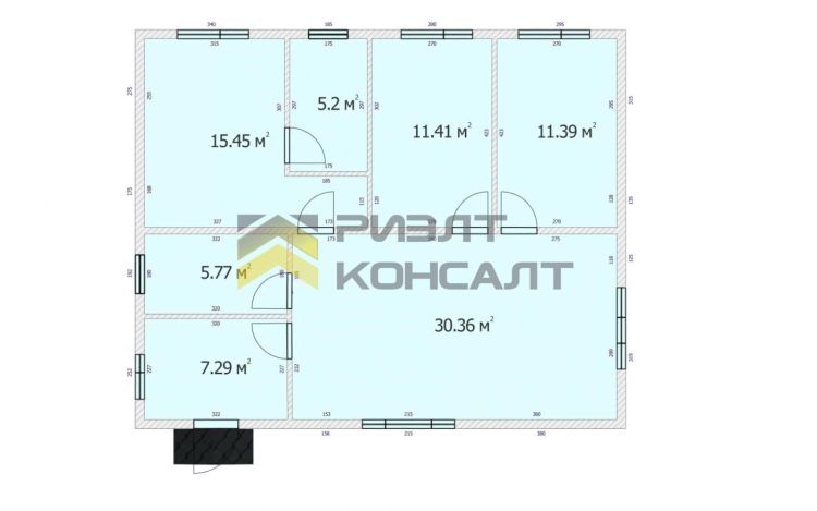 Коттедж, 82м², 6.40 соток, 1 этаж, 4 комн., стены: Газоблоки миниатюра 10