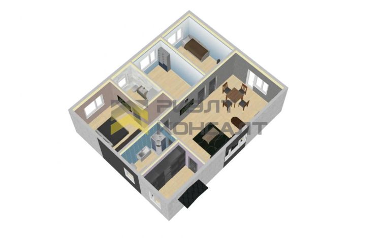 Коттедж, 82м², 6.40 соток, 1 этаж, 4 комн., стены: Газоблоки миниатюра 8