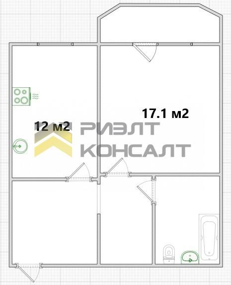 1-комн. квартира, Вторичка, 48м², 3/16 этаж миниатюра 27