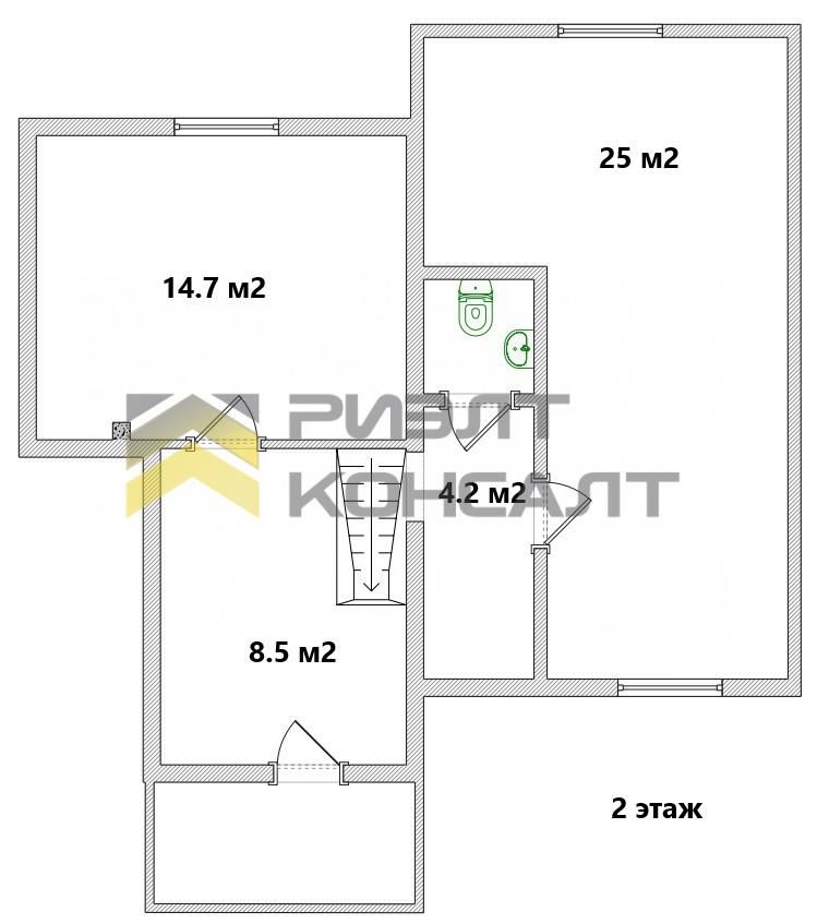 Дом, 209м², 8 соток, 2 этажа, 3 комн., стены: Кирпич миниатюра 38
