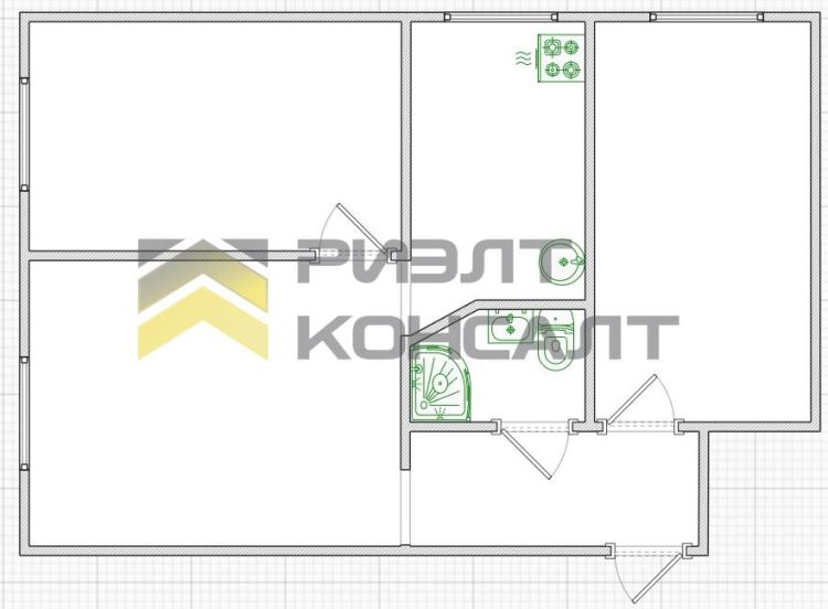 3-комн. квартира, Вторичка, 40м², 2/2 этаж миниатюра 15